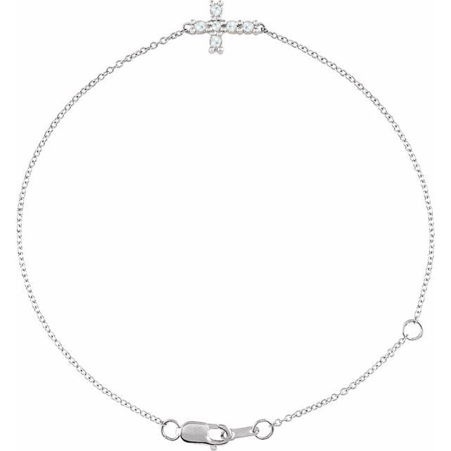 14K Gold & Diamond Dainty Bracelet