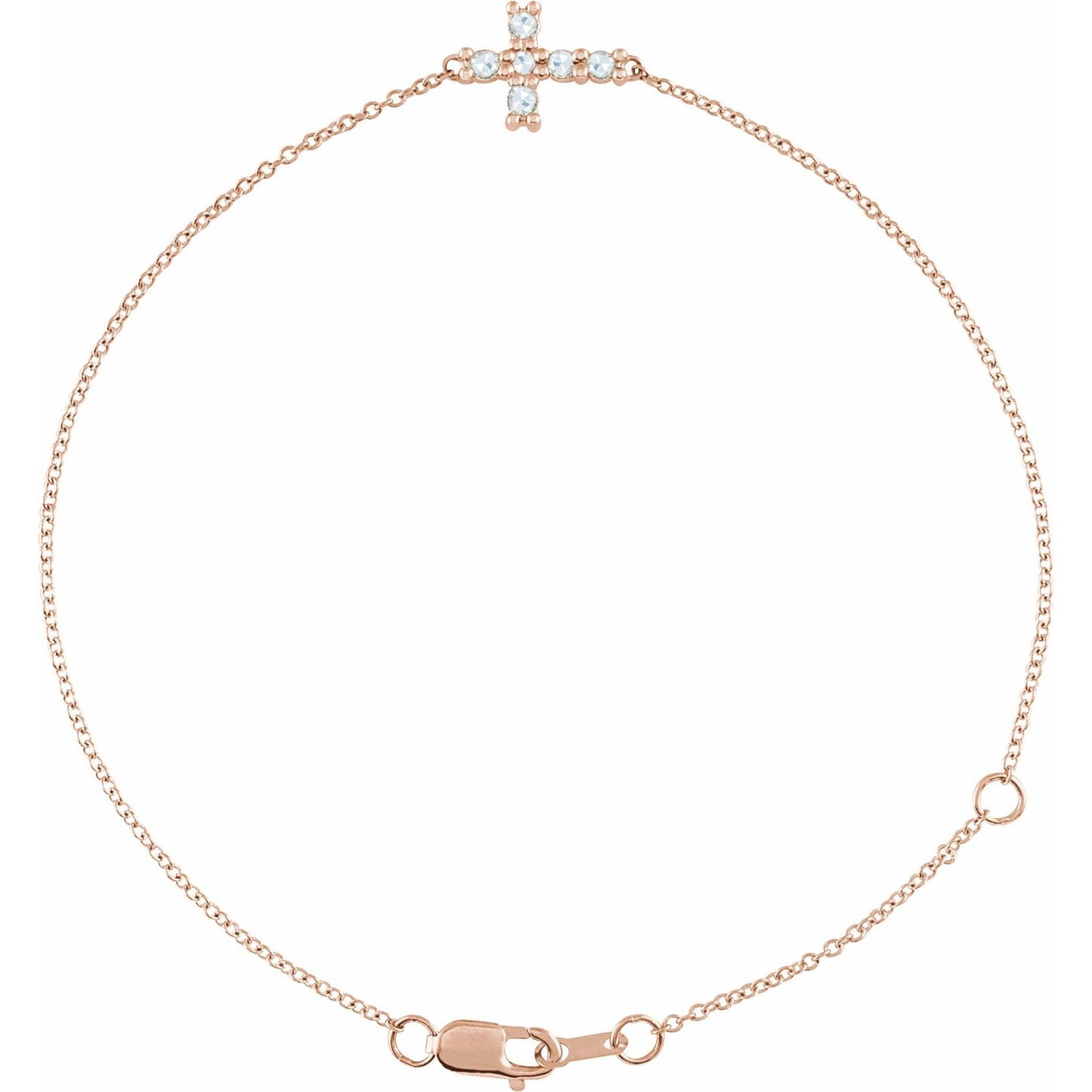14K Gold & Diamond Dainty Bracelet