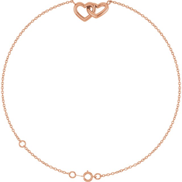 14K Gold & Diamond Dainty Bracelet
