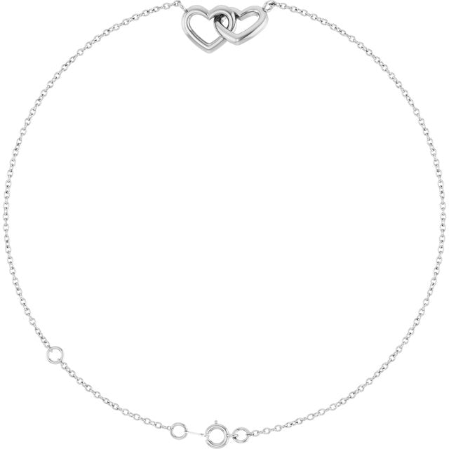 14K Gold & Diamond Dainty Bracelet
