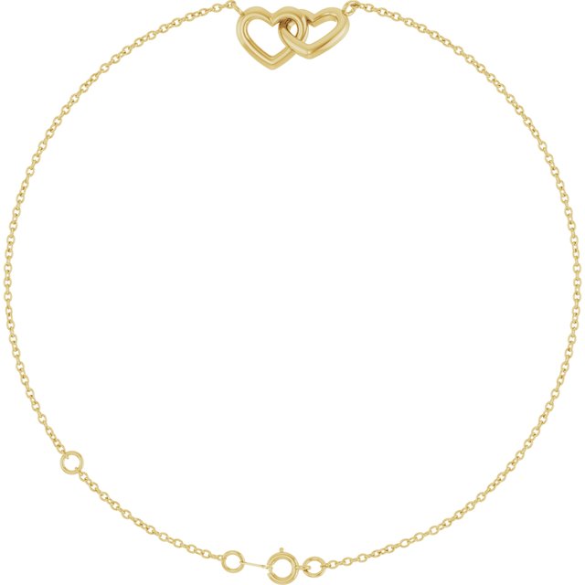 14K Gold & Diamond Dainty Bracelet