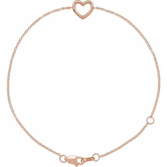 14K Gold & Diamond Dainty Bracelet