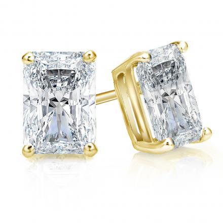 RADIANT CUT DIAMOND STUD EARRINGS