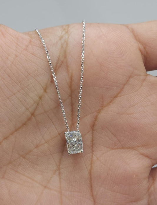 RADIANT DIAMOND SOLITAIRE NECKLACE