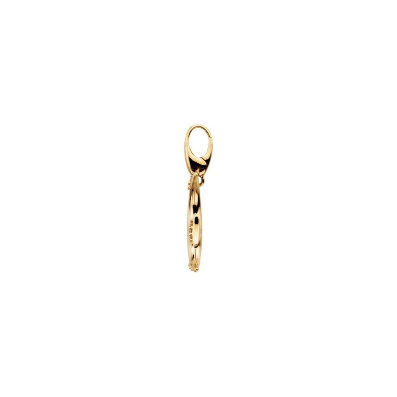 14K Yellow 0.02 CTW Diamond Angel Fish Charm