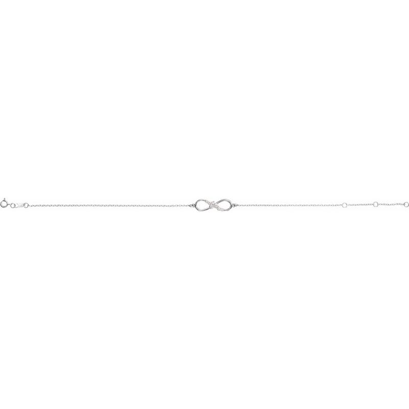 14K Gold Lab Grown Diamond Infinity Bracelet