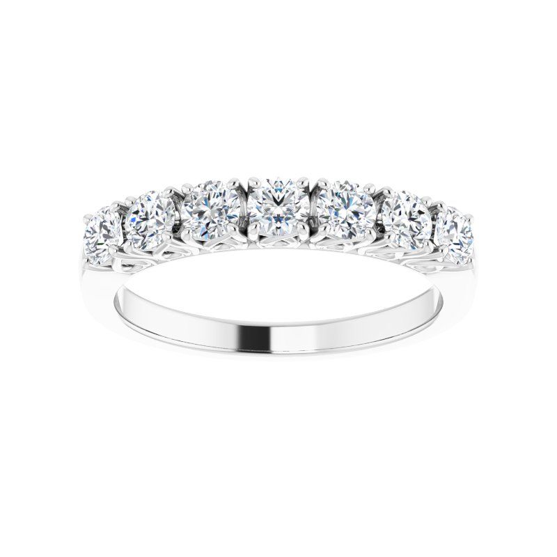 Platinum & Diamond 7- Stone Anniversary Band