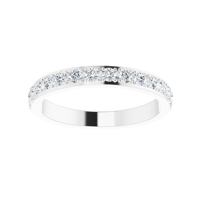 Platinum & Diamond 14 Stone Classic Anniversary Band