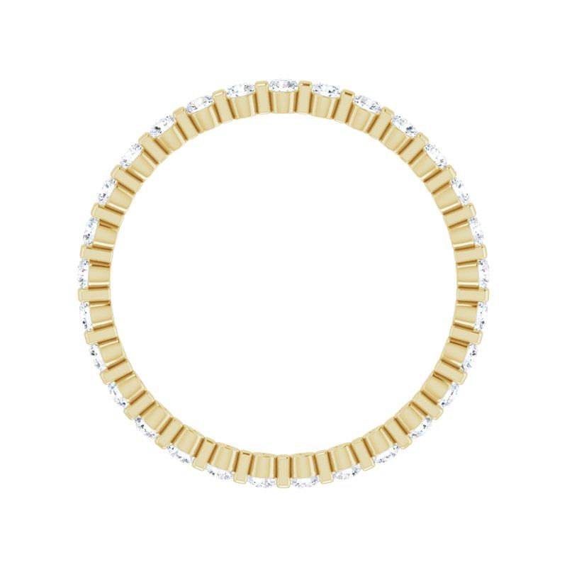 14K Gold Diamond Bar Set Eternity Band