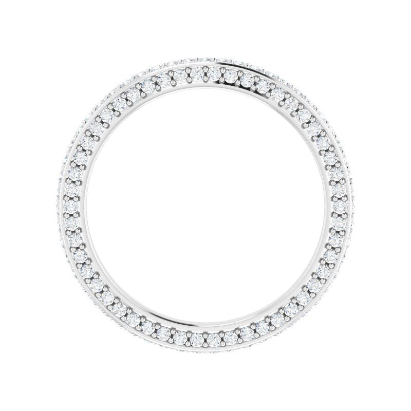 14K Gold Diamond Infinite Eternity Band