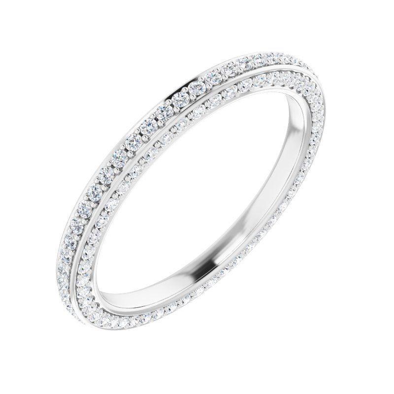 14K Gold Diamond Infinite Eternity Band