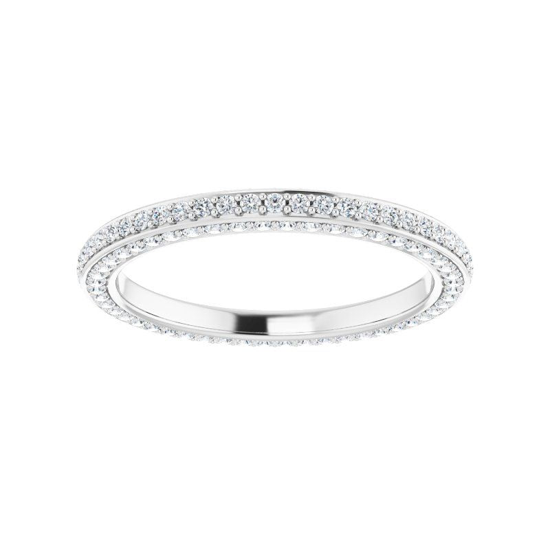 14K Gold Diamond Infinite Eternity Band
