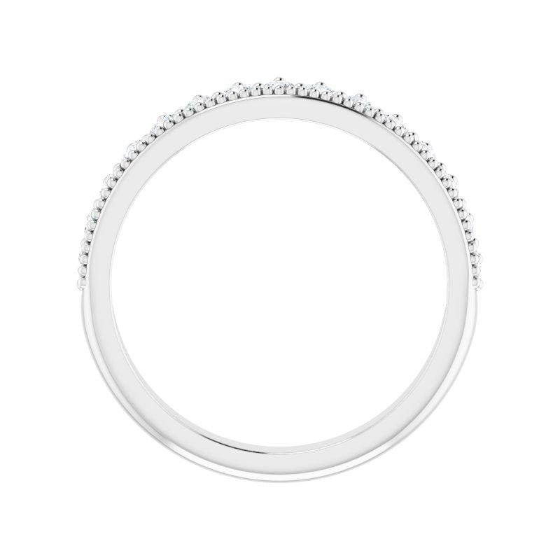 Platinum Diamond Crown Anniversary Band