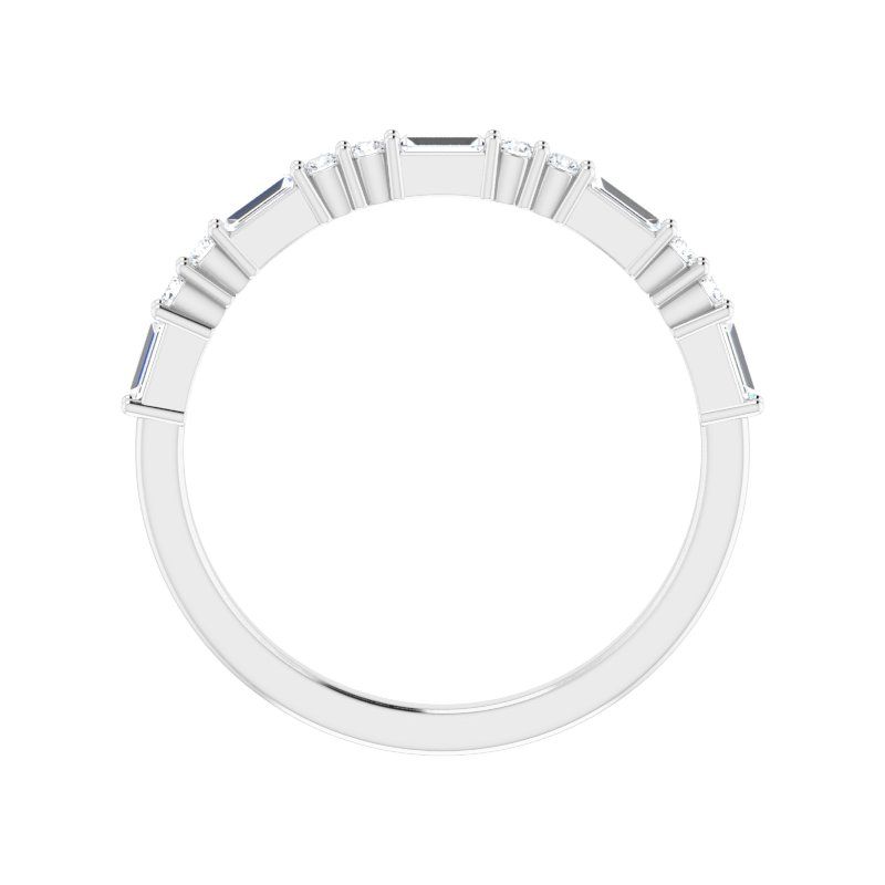 Platinum Diamond Sheen Anniversary Band