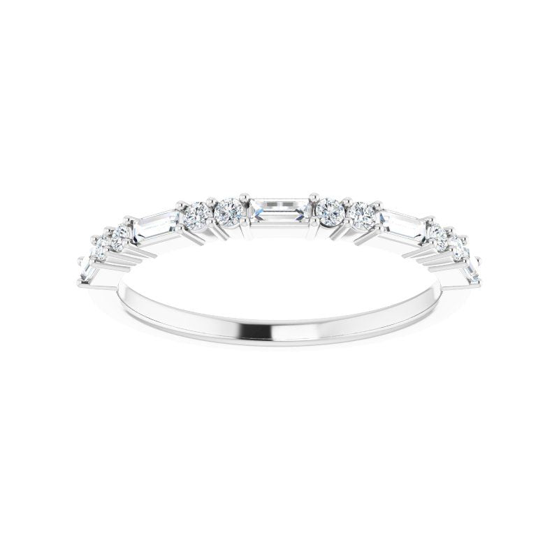 Platinum Diamond Sheen Anniversary Band