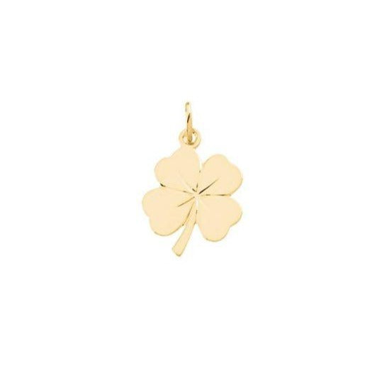 14k Yellow Gold 4 Leaf Clover Pendant