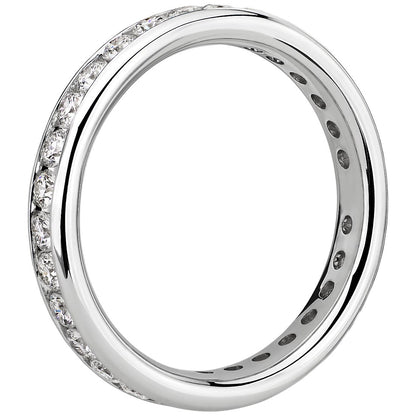 14K Gold Diamond Channel-Set Eternity Band