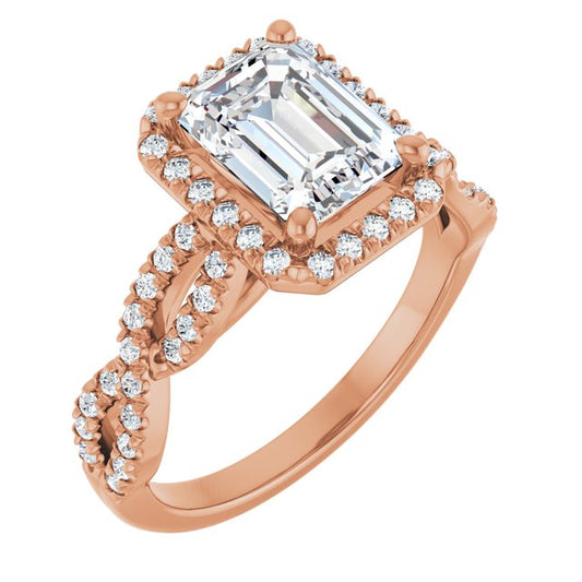 Radiant Diamond Austin Engagement Ring