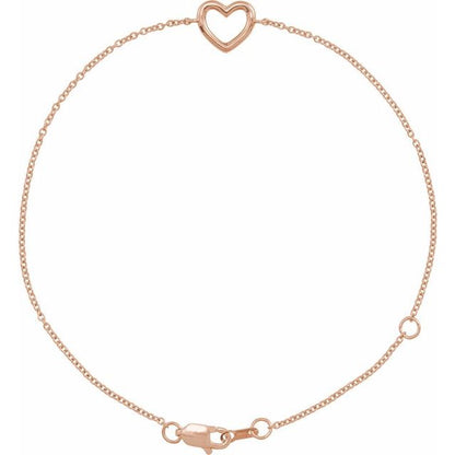 14K Gold & Diamond Dainty Bracelet