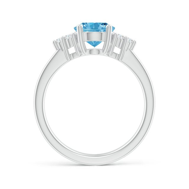 Solitaire Oval Lab grown Fancy Intense Blue Diamond Taylor Ring