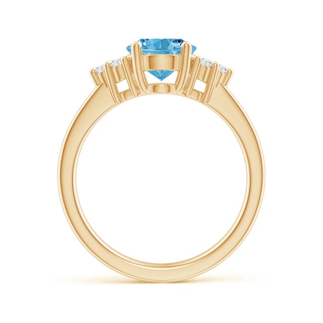 Solitaire Oval Lab grown Fancy Intense Blue Diamond Taylor Ring