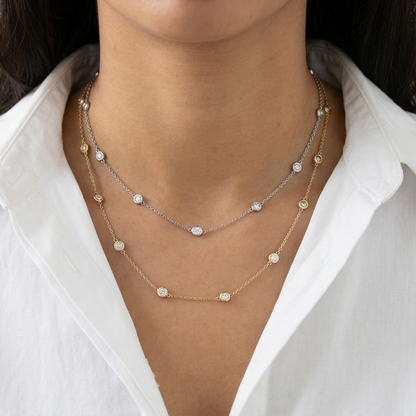 14K Yellow and White Gold 