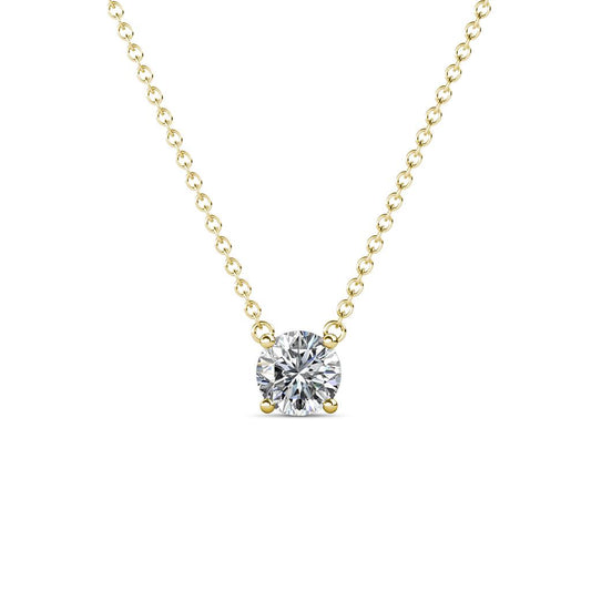 ROUND SOLITAIRE NECKLACE
