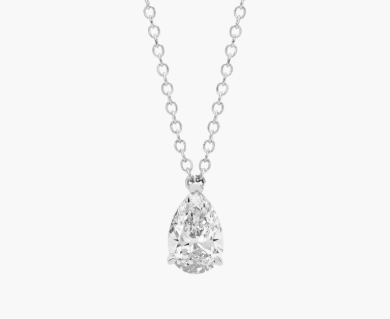 PEAR CUT DIAMOND SOLITAIRE NECKALCE