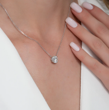 ROUND SOLITAIRE NECKLACE