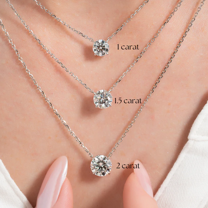 ROUND SOLITAIRE NECKLACE
