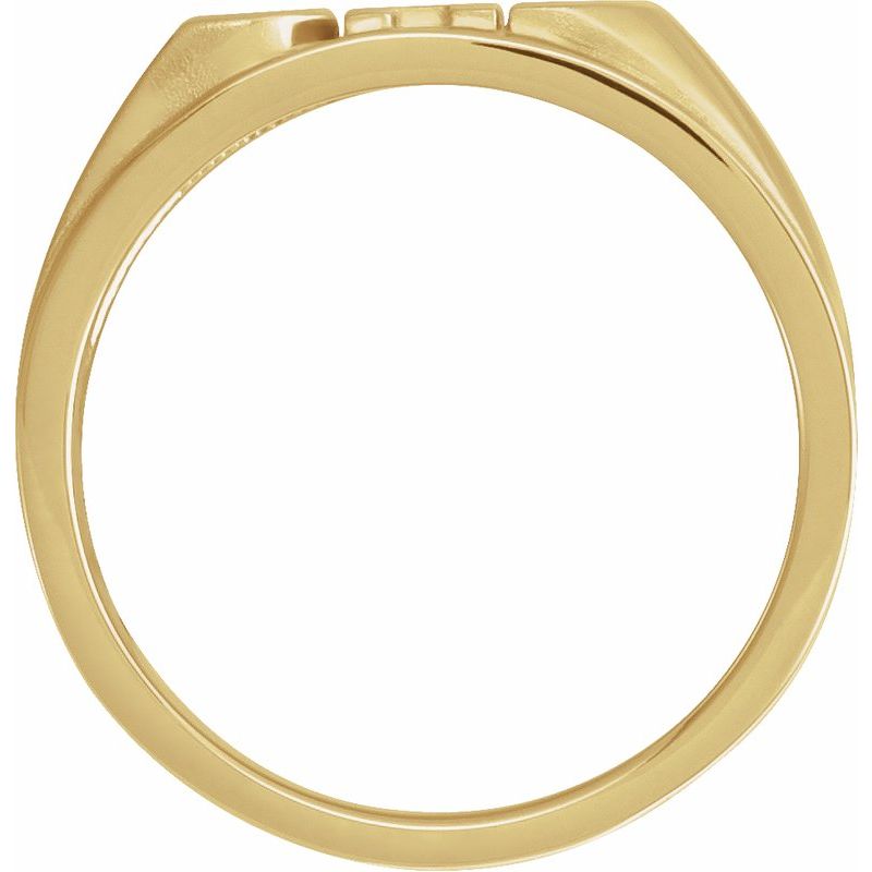 14K Gold Dad Ring