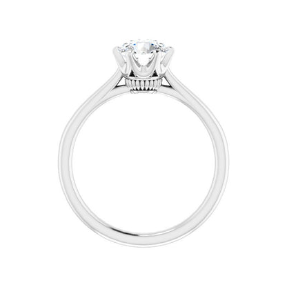 14K Gold Round Solitaire Classic Engagement Ring