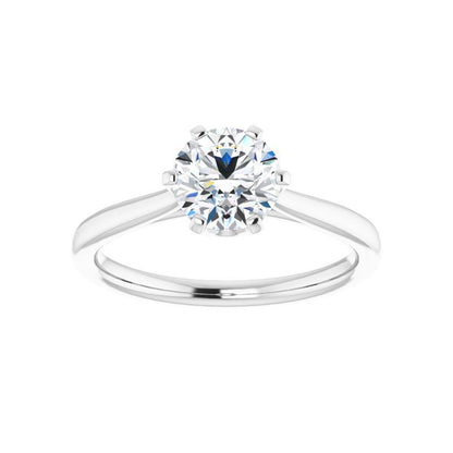 14K Gold Round Solitaire Classic Engagement Ring