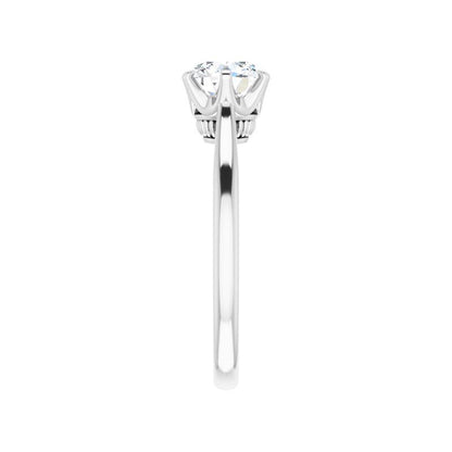 14K Gold Round Solitaire Classic Engagement Ring