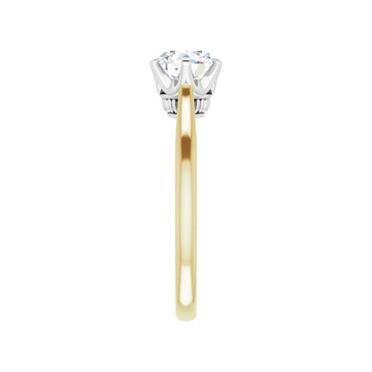 14K Gold Round Solitaire Classic Engagement Ring