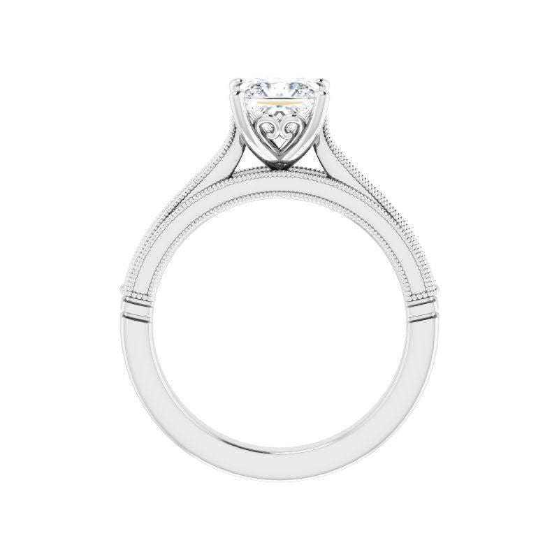 14K Gold Princess Diamond Engagement Ring