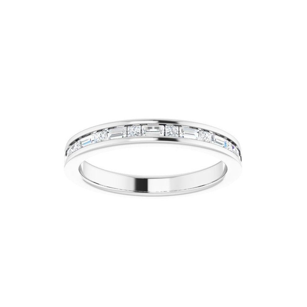 Platinum Diamond Channel-Set Anniversary Band