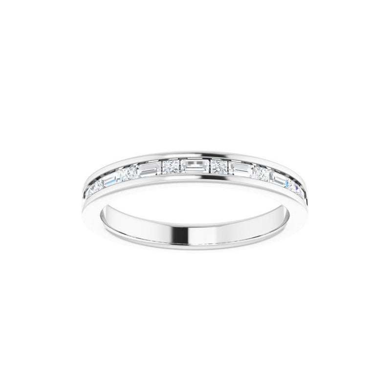 Platinum Diamond Channel-Set Anniversary Band