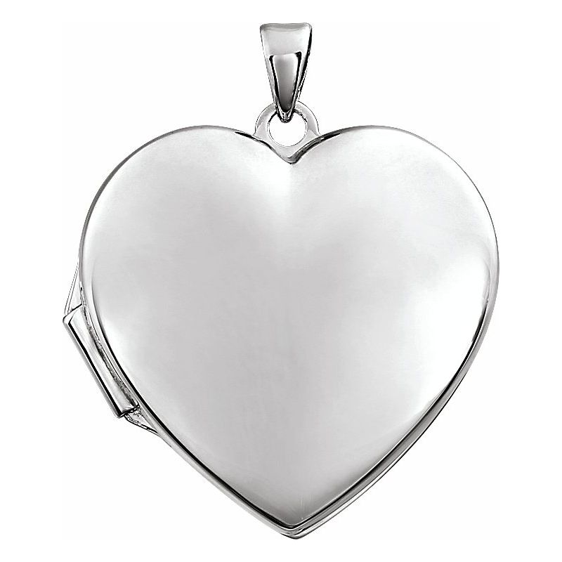 14K Gold Heart Photo Memory Locket