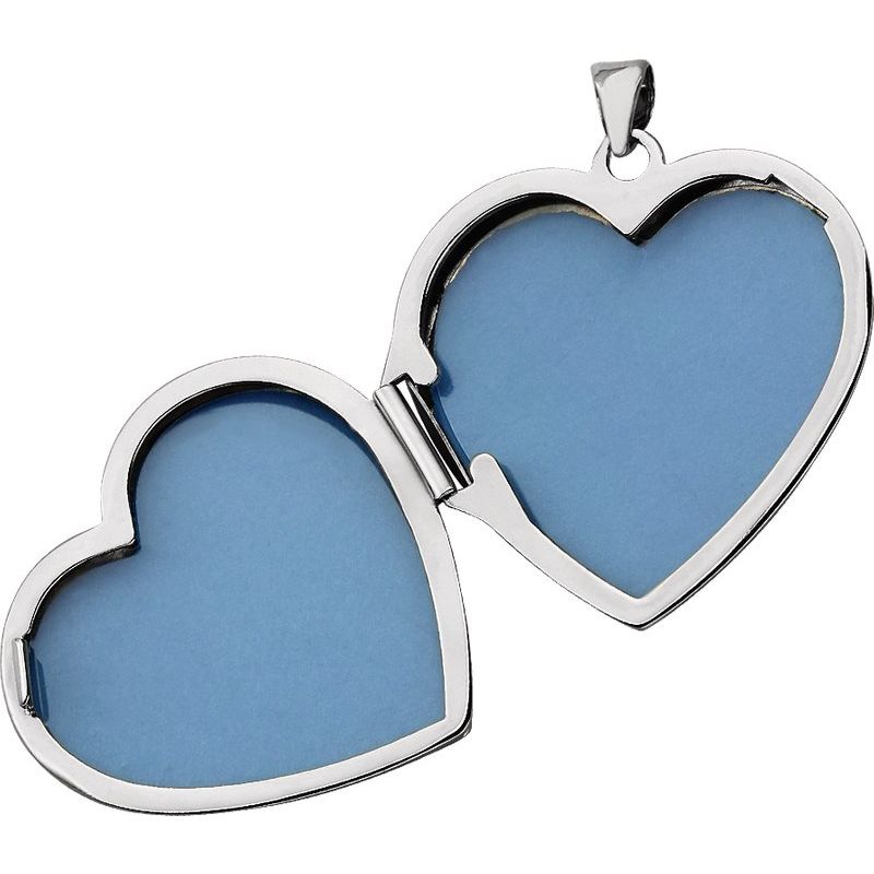 14K Gold Heart Photo Memory Locket