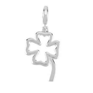 14K Gold "Clover" Charm for necklace or Bracelet