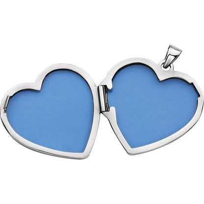 14K Gold Heart Photo Memory Locket