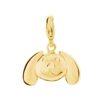 14K Yellow Charming Animals® Floppy Ear Dog Charm