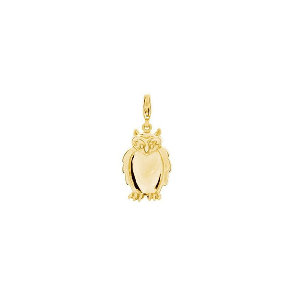 14K Yellow Charming Animals® Owl Charm