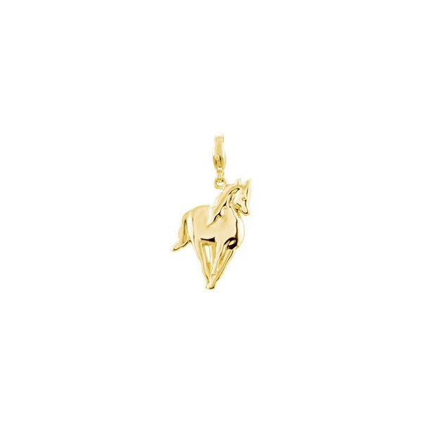 14K Yellow Charming Animals® Horse Charm