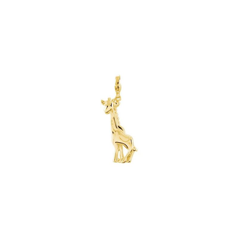 14K Yellow Charming Animals® Giraffe Charm