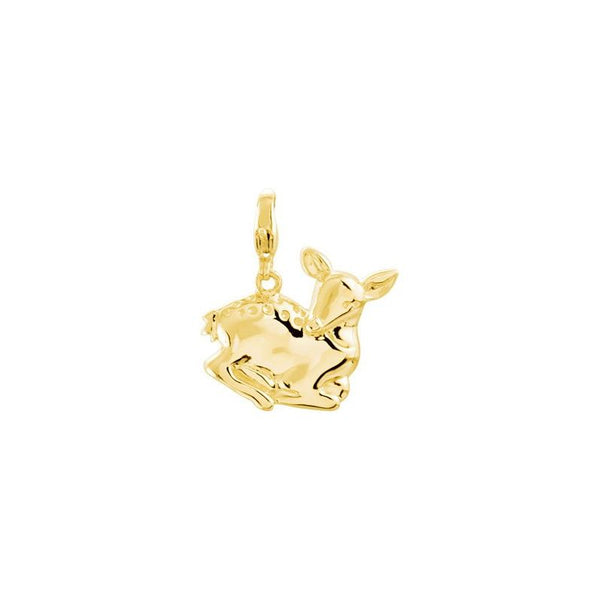 14K Yellow Charming Animals® Deer Charm