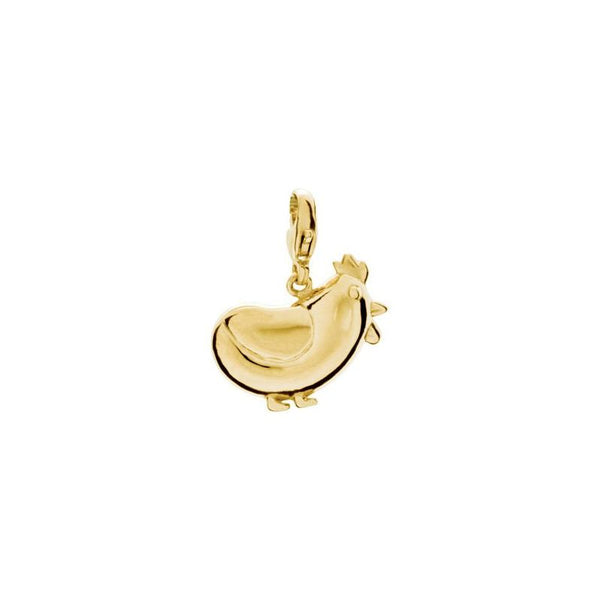 14K Yellow Charming Animals® Chicken Charm