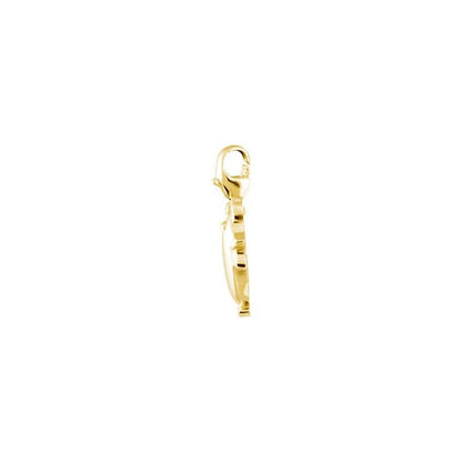 14K Yellow Charming Animals® Chicken Lover Charm