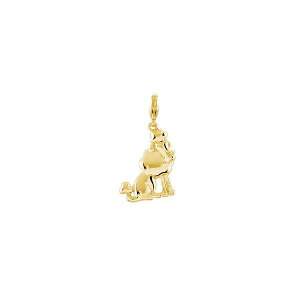 14K Yellow Charming Animals® Poodle Charm